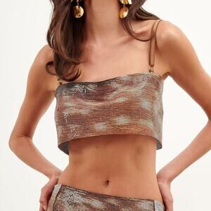 Poster Girl Gracie Crop Top Matt Bambi Size S